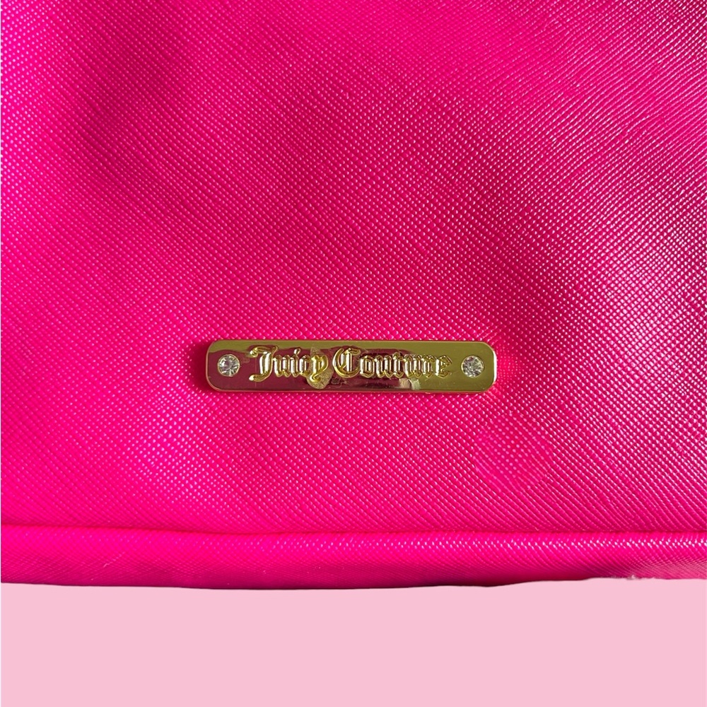 Juicy CoutureVibrant Pink and Black Striped Tote